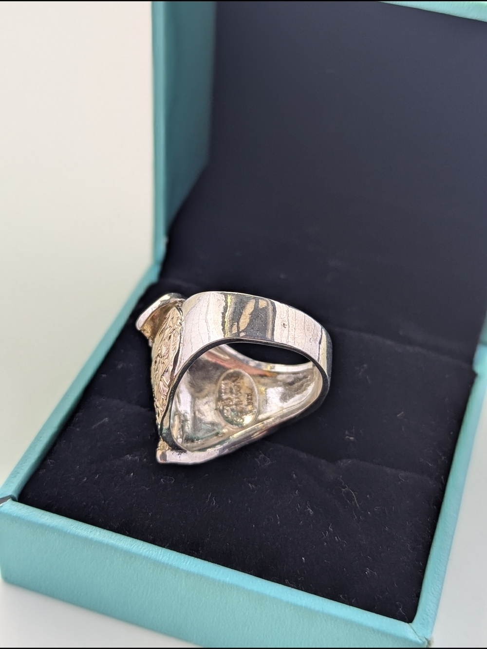 ✨ B. Sampson Artisan Mixed Metal Ring 14K Gold & .925 Sterling Silver Ring ✨ - Picture 4 of 9